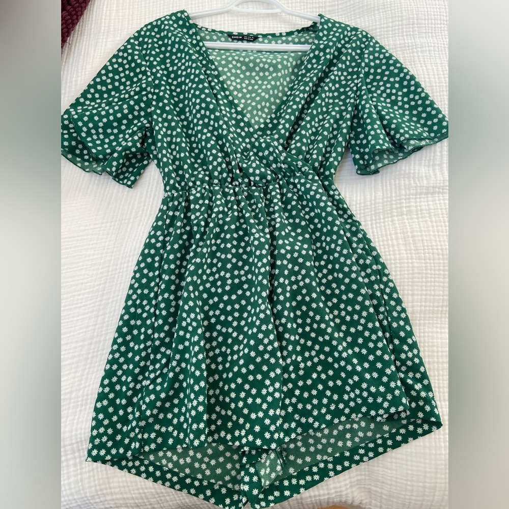 Dark green, US 4, summery romper